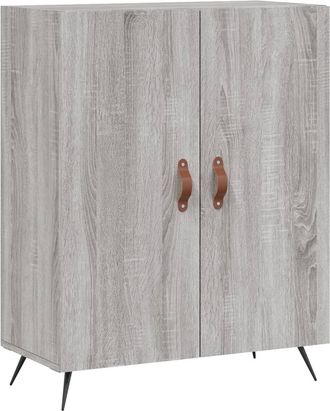 vidaXL Vidaxl - Aparador De Madera De Ingenier&iacute;a Gris Sonoma 69,5x34x90 Cm