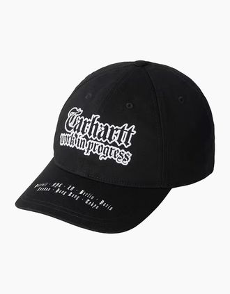 Carhartt Work in Progress Mens Carhartt WIP World Tour Cap Black/White - Size: ONE size