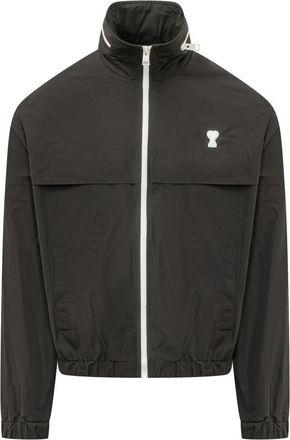 Ami Black Mock Collar Jacket
