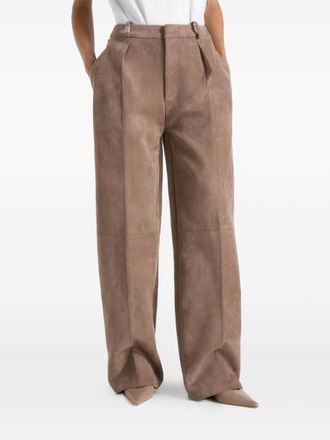 Mani&egrave;re De Voir Sol&egrave;ne eiffel-detail trousers - Brown