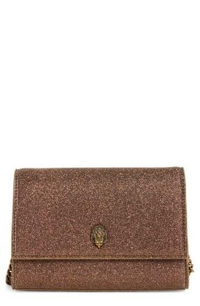 Kurt Geiger KGL Glitter Clutch in Bronze at Nordstrom Rack