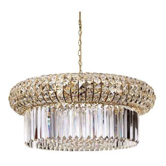 Ideal Lux Lampadario Classico Nabucco Metallo Oro 16 Luci E14