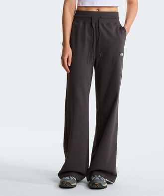 The North Face Broek met wijde pijpen en geribde tailleband