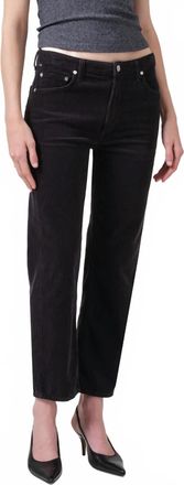 Citizens Of Humanity Zurie Ankle Corduroy Jeans In Cracked Pepper