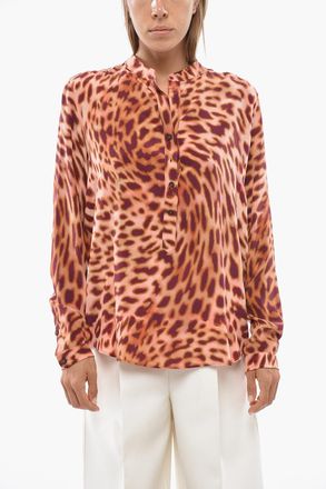 Stella McCartney Blusa MARTINI A Motivo Animalier in Seta Stella McCartney