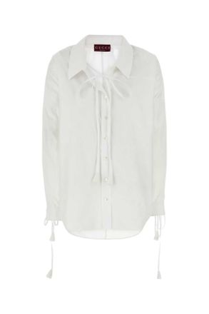 Gucci White Cotton Shirt