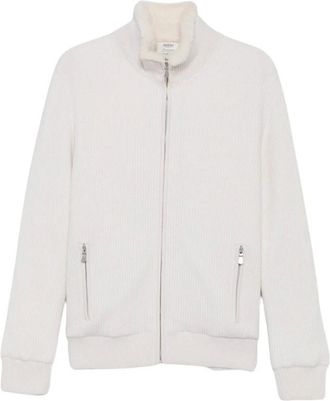 Barba Hoodies & sweatvesten, Heren, Wit, M, Zip-through Sweater