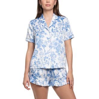 In Bloom by Jonquil Molleigh Satin Short Pajamas in Ivory at Nordstrom, Size X-Large