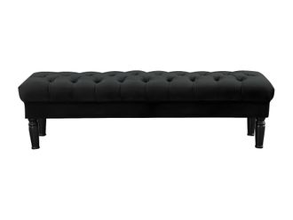 VENTE-UNIQUE.COM Banco rinaldo - terciopelo negrowordwrap{70}}