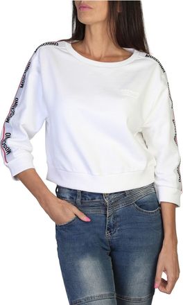 Moschino Round Neck 3/4 Sleeve Sweatshirt in Solid Color
