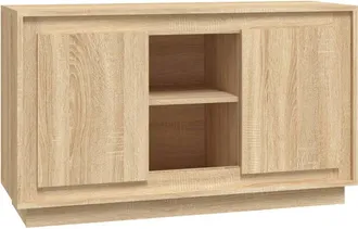 vidaXL Vidaxl - Aparador De Madera Contrachapada Roble Sonoma 102x35x60 Cm
