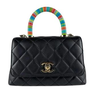 Chanel Pre-owned Handbag- Shoulder bag - Dames - Pre-owned - Zwart - Maat: ONE Size Leer