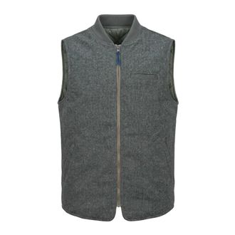 Bl'ker Gilet Donegal Reversibile Owl - - Jackets - Uomo - Verde - 3XL