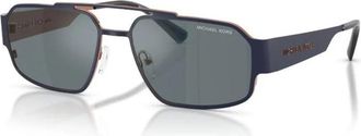 Michael Kors Cape Town Zonnebril - Heren - Zonnebrillen - Blauw - 58 MM - Accessoires