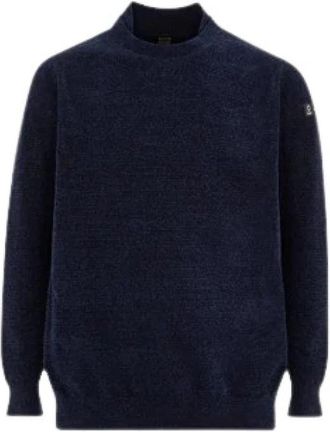 Suns Carlos Ciniglia Knit - Heren - Coltruien - Blauw - L - Polyester - Truien & Vesten
