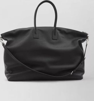 Saint Laurent giant bowling leather travel tote bag