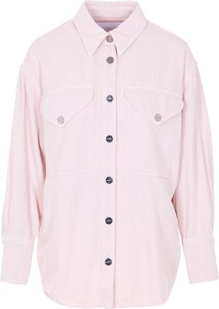 Dondup Pink Cotton Casual Overshirt