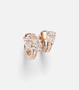 Repossi Serti Sur Vide 18kt rose gold single ear cuff with diamonds
