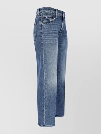 Mother straight leg trousers belt loops pockets