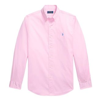 Ralph Lauren Casual Shirts, male, Pink, Size: XL Custom-Fit Oxford Shirt