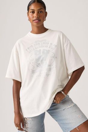 Levi's Graphic Short Stack Tee - Mujer - XS - Blanco / Sugar Swizzle
