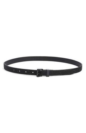 Kurt Geiger Crystal Embellished Belt in Black/shiny Powder Black at Nordstrom Rack, Size X-Small/small