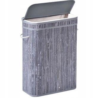 OEM Cesto De Bamb&uacute; Para Ropa Interior, Juguetes Y Contenedores Con Tapa De 80 Litros