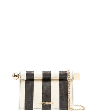 Jacquemus BlackWhite Rond Carre Clutch