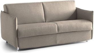 Dmora Dmora - Sof&aacute; Cama 2 Plazas Paloma, Sof&aacute; Convertible Para Sal&oacute;n, Acolchado, Desenfundable, Calidad 100% Made In Italy, 160x95 H90 Cm, Gris Claro