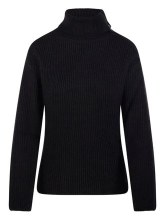 P.A.R.O.S.H. ribbed turtleneck zip-fastening jumper - women - Fabric - M - Blue