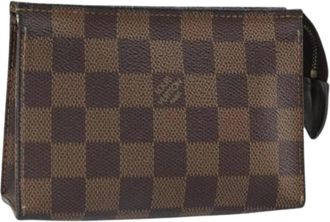 Louis Vuitton Pre-owned Canvas Clutch - Dames - Vintage Clutch - Bruin - ONE Size - Vintage
