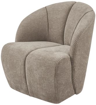 De Eekhoorn Drehbarer Design Sessel Mojo, Sand Dunkel