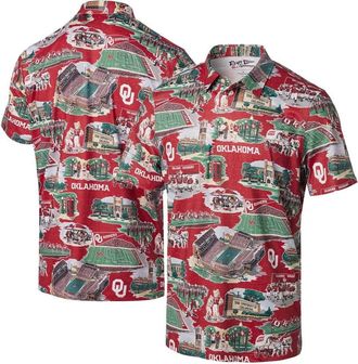 Reyn Spooner Mens Reyn Spooner Crimson Oklahoma Sooners Scenic Polo at Nordstrom, Size Xx-Large
