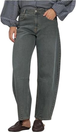 MY ESSENTIAL WARDROBE Jeans, Dames, Grijs, W27, Barrel Jeans