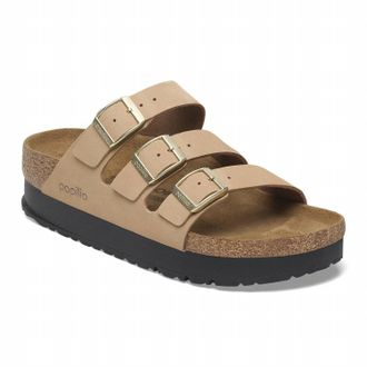 Birkenstock Womens Florida Iii Platform Sandal In Sandcastle