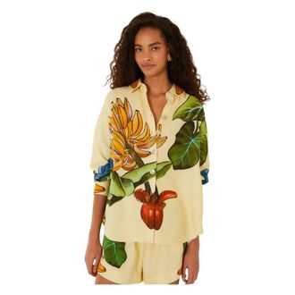 Farm Rio Camicia a maniche lunghe con stampa all-over - - Blouses & Shirts - Donna - Multicolore - S