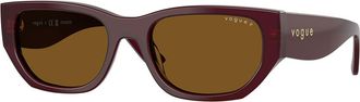 Vogue Eyewear VO5586S Polarized 328483 Womens Sunglasses Burgundy Size 53