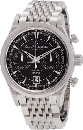 Bucherer Manero Flyback Chronograph Automatic Black Dial Mens Watch 00.10919.08.33.21