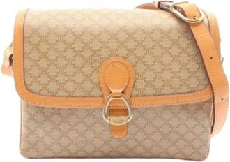 Celine Pre-owned Macadam Schoudertas - Dames - Vintage Schoudertas - Beige - ONE Size - Vintage
