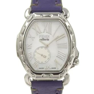 Fendi Pre-owned Stainless Steel Horloge - Dames - Vintage Horloges - Paars - ONE Size - Vintage