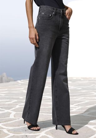 Lascana Weite Jeans mit hohem Bund und 5-Pocket-Style, Wide-Leg Jeans