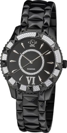 Gevril Group Womens GV2 Venice Diamond Bracelet Watch, 39mm - 0.0038 ctw in Black at Nordstrom Rack