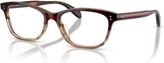 Oliver Peoples 52mm Square optical glasses in Red at Nordstrom