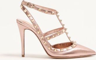 Valentino Garavani Rockstud Pump In Laminated Nappa Leather 100MM Wo