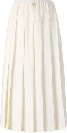 Fabiana Filippi Midi Rokken - Dames - Midirokken - Beige - XL - Linnen - Rokken