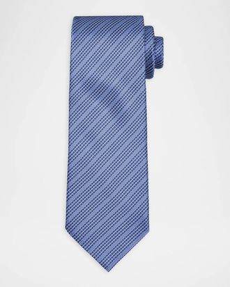 Stefano Ricci Men & apos;s Diagonal Stripe Silk Tie