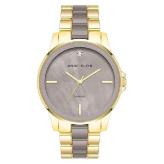 Anne Klein Classic Grey Dial Ladies Watch AK/4120TPGB