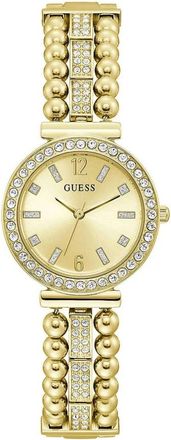 Guess Gouden RVS Armbandhorloge - Dames - Horloges - Geel - ONE Size - Accessoires