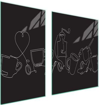 OEM Placa Protectora De Vidrio Para Estufa 90x52 Negro