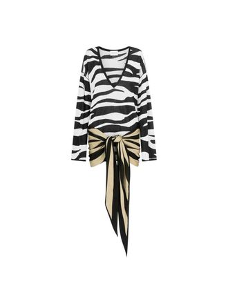 The Attico Das schwarz-wei&szlig;e Minikleid von Attico